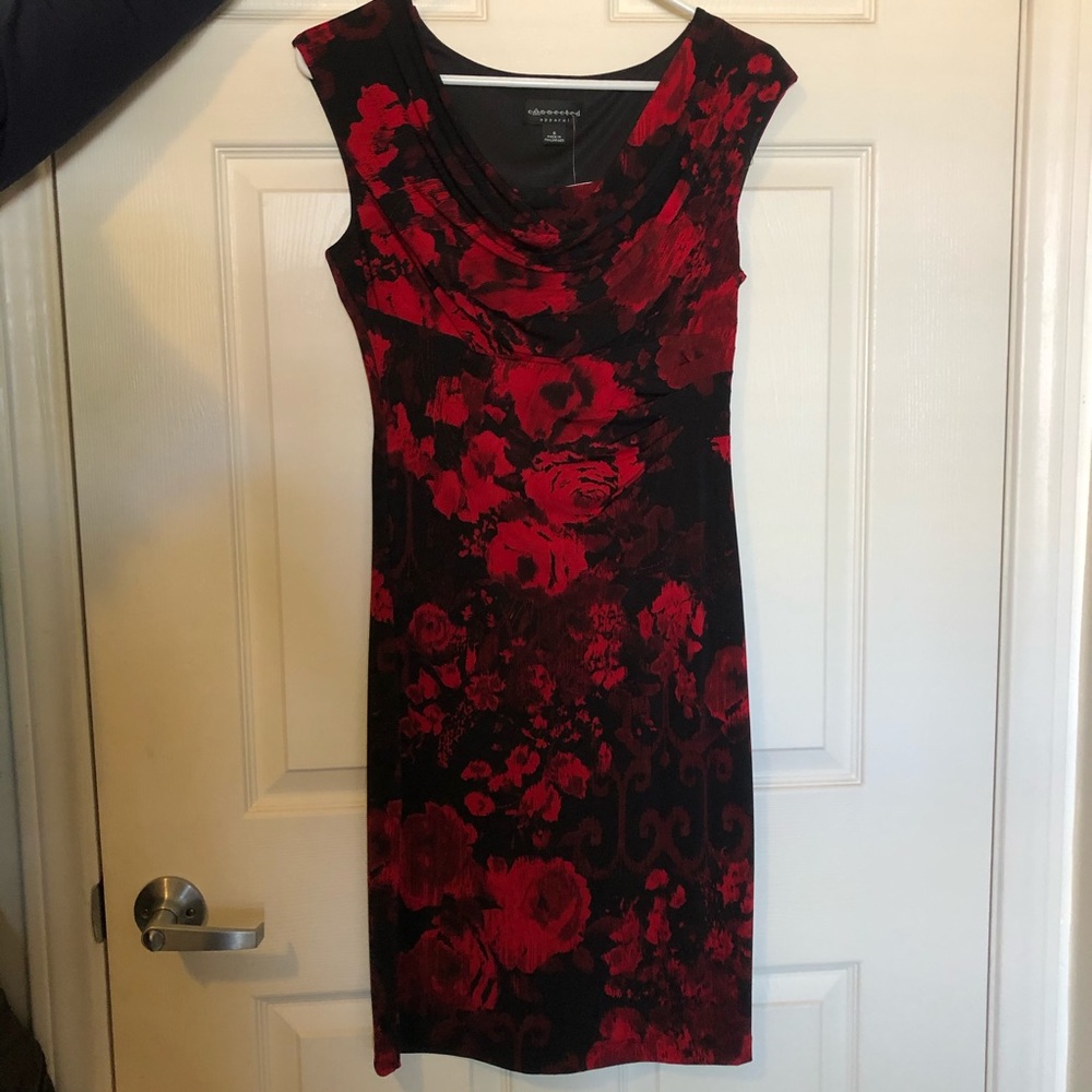 NWT Rose printed cocktail dress